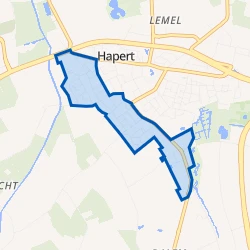 Kaart van Hapert Zuid-West