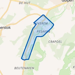 Kaart van Euverem, Pesaken, Billinghuizen en Waterop