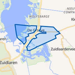 Kaart van Verspreide huizen De Groeve