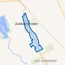 Kaart van Zuidlaarderveen