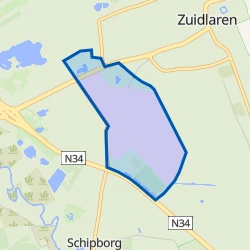 Kaart van Verspreide huizen Westlaren