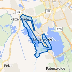 Kaart van Verspreide huizen Eelderwolde