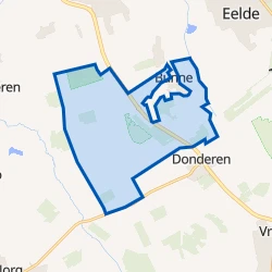 Kaart van Verspreide huizen Bunne