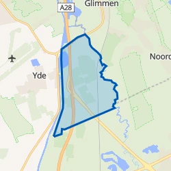 Kaartje van Verspreide huizen De Punt