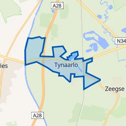 Kaart van Tynaarlo
