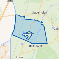 Kaartje van Verspreide huizen Taarlo