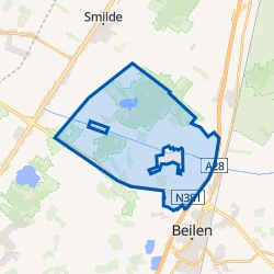 Kaart van Verspreide huizen Hijken