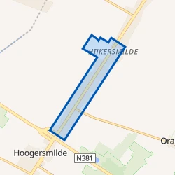 Kaart van Hoogersmilde-Noord