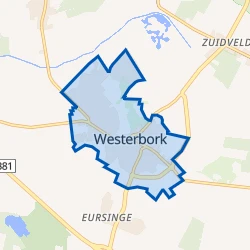 Kaart van Westerbork