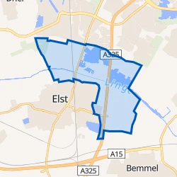 Kaart van Buitengebied Elst Oost