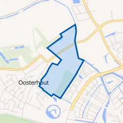 Kaartje van Buitengebied Oosterhout oost