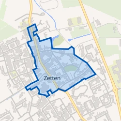 Kaart van Zetten Centrum