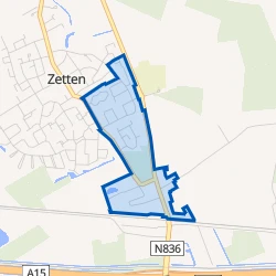 Kaart van Omg. Sterappel, Loohof en Zetten Zuid