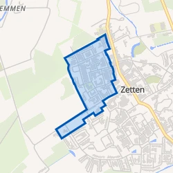 Kaart van Zetten NoordWest