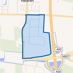 Kaart van Poort van Midden-Gelderland Noord 1/2/3