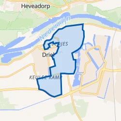 Kaart van Buitengebied Driel Keulse Kamp-GrietenKamp-Leedjes