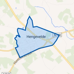 Kaart van Hengevelde