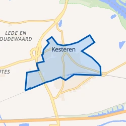 Kaart van Kesteren
