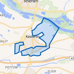 Kaart van Verspreide huizen Kesteren