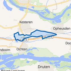 Kaart van Verspreide huizen poldergebied