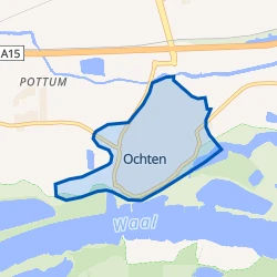 Kaart van Ochten