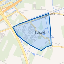 Kaart van Echteld