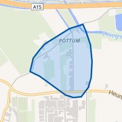 Kaart van Pottemsestraat en Groenestraat en omgeving