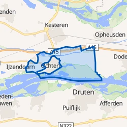 Kaart van Verspreide huizen Ochten