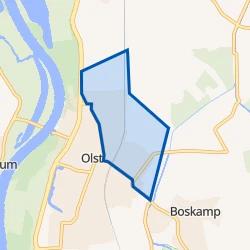 Kaart van Olst Centrum-Oost