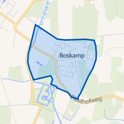 Kaart van Boskamp Kern