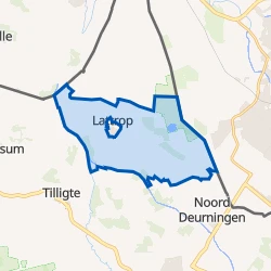 Kaart van Verspreide huizen Lattrop