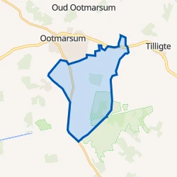 Kaart van Verspreide huizen Klein Agelo