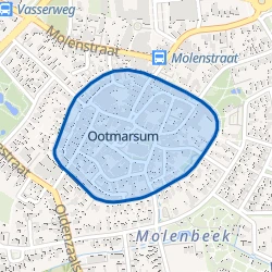 Kaart van Ootmarsum Kern