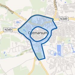 Kaart van Ootmarsum Randkern