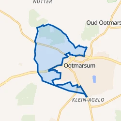 Kaart van Verspreide huizen Ootmarsum-West