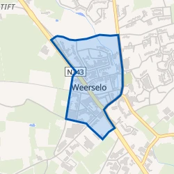 Kaart van Weerselo kern