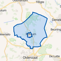 Kaart van Verspreide huizen Rossum