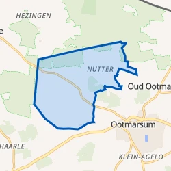 Kaart van Verspreide huizen Nutter