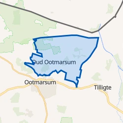 Kaart van Verspreide huizen Oud Ootmarsum