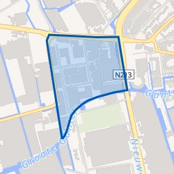 Kaartje van Bedrijventerrein Mercurius
