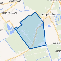 Kaart van Gaag-Schipluiden