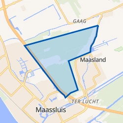 Kaart van Verspreide huizen Dijkpolder