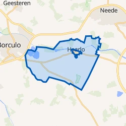 Kaart van Verspreide huizen Haarlo