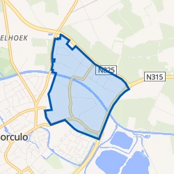 Kaart van Industrieterrein Borculo