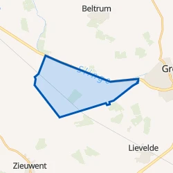 Kaart van Verspreide huizen Beltrumsche Veld