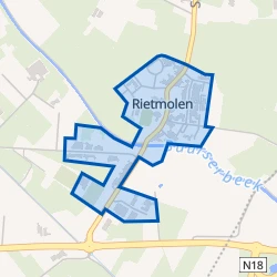 Kaart van Rietmolen