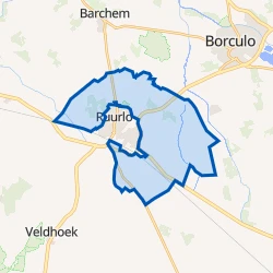 Kaart van Verspreide huizen Ruurlo