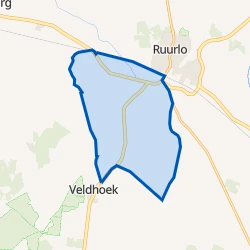 Kaart van Verspreide huizen Veldhoek
