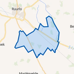 Kaart van Verspreide huizen Zuidelijk Broek