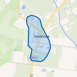 Kaart van Veldhoek